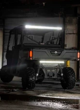 Rough Country 50-Inch LED Light Bar for Can-Am Defender 2016-2024, Dual Row, Black                                     - 71019 - Image 2