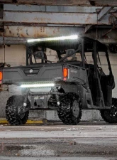 Rough Country 50-Inch LED Light Bar for Can-Am Defender 2016-2024, Dual Row, Black                                     - 71019 - Image 3