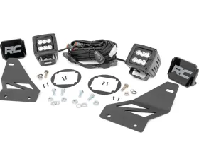 Rough Country LED Fog Light Kit Black Series Nissan Frontier 2WD 4WD 2005-2020
