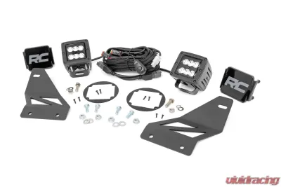Rough Country LED Fog Light Kit Black Series Nissan Frontier 2WD 4WD 2005-2020 - 71023