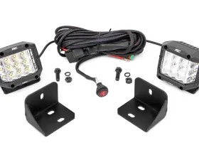 Rough Country LED Light 3in Chrome Wide-Angle LED Cubes Can-Am 2016-2022