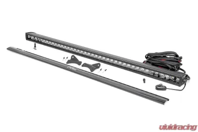 Rough Country LED Light Roof Rack Mount 40 Black Single Row Ford Bronco Sport 2021-2025 - 71039