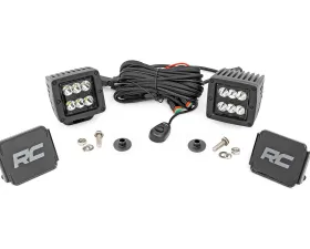 Rough Country LED Light Ditch Mount Black Series w/Spot Beam Ford Bronco 2021-2022