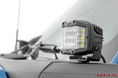 Rough Country LED Light Ditch Mount 3" Osram Wide Angles Series Ford Bronco 2021-2022 - 71050
