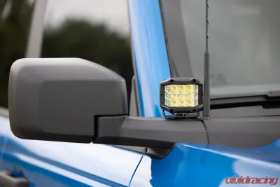 Rough Country LED Light Ditch Mount 3" Osram Wide Angles Series Ford Bronco 2021-2022 - 71050