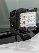 Rough Country LED Ditch Light Kit Black Pair Flood for Chevy GMC 1500 2014-2018                                     - 71053 - Image 6