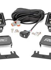 Rough Country LED Ditch Light Kit 2in Black Pair White DRL Chevy | GMC 1500 14-18 & Classic                                     - 71054 - Image 6