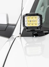 Rough Country LED Ditch Light Kit 2in Black Pair White DRL Chevy | GMC 1500 14-18 & Classic                                     - 71054 - Image 2