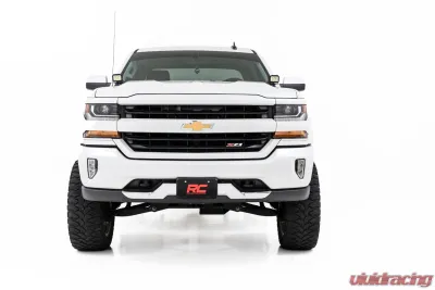 Rough Country LED Ditch Light Kit 2in Black Pair White DRL Chevy | GMC 1500 14-18 & Classic - 71054