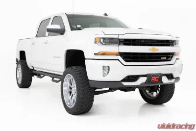 Rough Country LED Ditch Light Kit 2in Black Pair White DRL Chevy | GMC 1500 14-18 & Classic - 71054