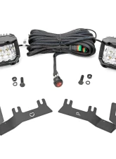 Rough Country LED Ditch Light Kit 3in OSRAM Pair for Chevy/GMC 1500 14-18 & Classic                                     - 71056 - Image 6