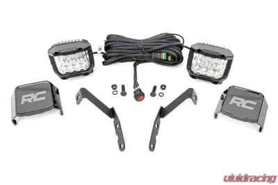 Rough Country LED Light Kit Ditch Mount 3" OSRAM Wide Chevy 1500 & Chevy | GMC 2500HD | 3500HD 07-14 - 71062