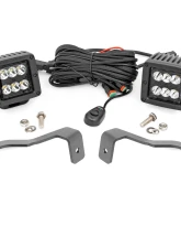 Rough Country LED Ditch Light Kit Black Series w/Spot Beam Nissan Frontier 2WD 4WD 2022                                     - 71064 - Image 6