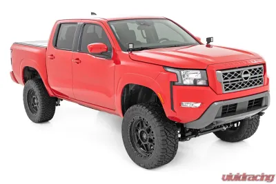 Rough Country LED Ditch Light Kit Black Series w/Spot Beam Nissan Frontier 2WD 4WD 2022 - 71064