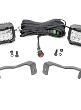 Rough Country LED Ditch Light Kit for 2022 Nissan Frontier 2WD/4WD, 3" Osram Wide Angle                                     - 71068 - Image 6