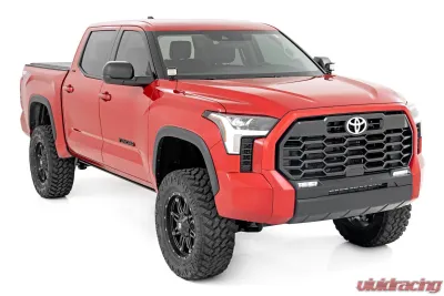 Rough Country LED Light Kit Ditch Mount Black Pair Flood for Toyota Tundra 22-25 - 71072