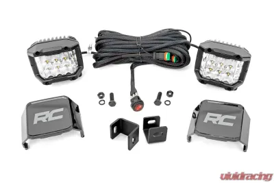 Rough Country LED Light Kit Ditch Mount 3" OSRAM Wide for Toyota Tundra 2022-2025 - 71075