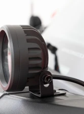 Rough Country LED Ditch Light Kit 3.5" Black Round Pair Amber DRL for 2021-2025 Ford Bronco                                     - 71078 - Image 4