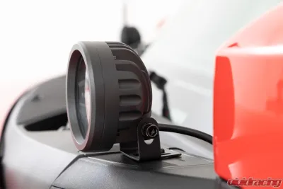 Rough Country LED Ditch Light Kit 3.5" Black Round Pair Amber DRL for 2021-2025 Ford Bronco - 71078