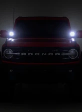 Rough Country LED Ditch Light Kit 3.5" Black Round Pair Amber DRL for 2021-2025 Ford Bronco                                     - 71078 - Image 5