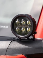 Rough Country LED Ditch Light Kit 3.5" Black Round Pair Amber DRL for 2021-2025 Ford Bronco                                     - 71078 - Image 6