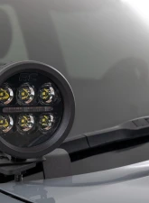 Rough Country LED Light Kit Ditch Mount 2" Black Pair White DRL Toyota Tacoma 16-23                                     - 71082 - Image 2