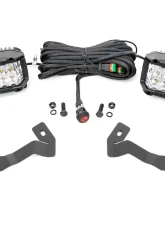 Rough Country LED Light Kit Ditch Mount 3" OSRAM Wide for Toyota Tacoma 2016-2023 2WD/4WD                                     - 71084 - Image 6