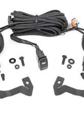 Rough Country LED Light Kit Ditch Mount Black Series 3.5" Amber DRL for Toyota Tacoma 2016-2023                                     - 71085 - Image 6