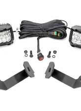 Rough Country LED Light Kit Ditch Mount 3" OSRAM Wide for Toyota Tacoma 2005-2015                                     - 71091 - Image 6