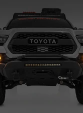 Rough Country LED Fog Light Kit 3.5" Round Black Series Amber DRL Toyota Tacoma 16-23                                     - 71095 - Image 2