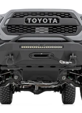 Rough Country LED Fog Light Kit 3.5" Round Black Series Amber DRL Toyota Tacoma 16-23                                     - 71095 - Image 4