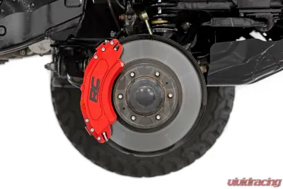 Rough Country Caliper Covers Front and Rear Red Chevy | GMC 2500HD | 3500HD 11-19 - 71119