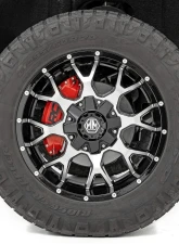 Rough Country Caliper Covers Front and Rear Red Chevy | GMC 2500HD | 3500HD 11-19                                     - 71119 - Image 4
