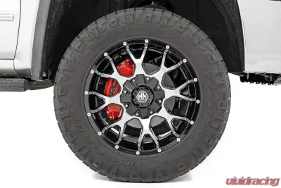 Rough Country Caliper Covers Front and Rear Red Chevy | GMC 2500HD | 3500HD 11-19 - 71119