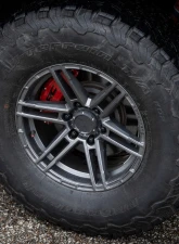 Rough Country Caliper Covers Front and Rear Red Elec Brakes Ford Expedition | F-150 | Raptor                                     - 71122A - Image 4