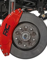 Rough Country Caliper Cover Red Jeep Wrangler JK Unlimited 2WD | 4WD Wrangler JK 2 Door 2007-2018                                     - 71140A - Image 6