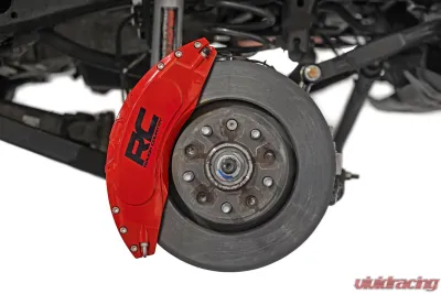Rough Country Caliper Cover Red Jeep Wrangler JK Unlimited 2WD | 4WD Wrangler JK 2 Door 2007-2018 - 71140A