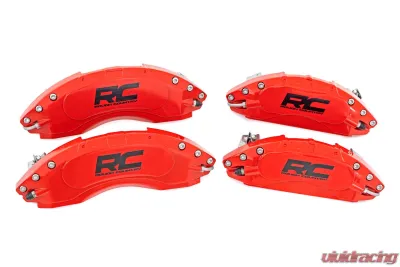 Rough Country Caliper Cover Red Jeep Wrangler JK Unlimited 2WD | 4WD Wrangler JK 2 Door 2007-2018 - 71140A