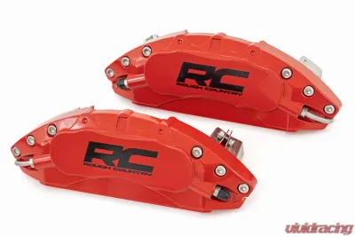 Rough Country Caliper Cover Red Jeep Wrangler JK Unlimited 2WD | 4WD Wrangler JK 2 Door 2007-2018 - 71140A