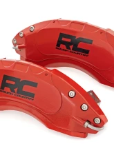 Rough Country Caliper Cover Red Jeep Wrangler JK Unlimited 2WD | 4WD Wrangler JK 2 Door 2007-2018                                     - 71140A - Image 5