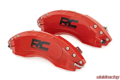 Rough Country Caliper Cover Red Jeep Wrangler JK Unlimited 2WD | 4WD Wrangler JK 2 Door 2007-2018 - 71140A