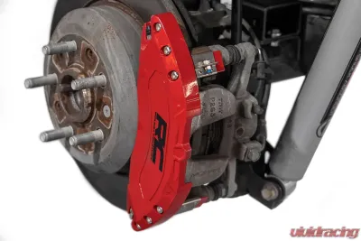 Rough Country Caliper Covers Front and Rear Red Non-Sport Jeep Gladiator JT 20-24 | Wrangler JL 18-24 - 71142A