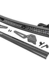 Rough Country LED Light Windshield 50" Curved Dual Row Black Series w/White DRL Toyota FJ Cruiser 2WD 4WD 2007-2014                                     - 71203 - Image 6