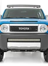 Rough Country LED Light Windshield 50" Curved Dual Row Black Series w/White DRL Toyota FJ Cruiser 2WD 4WD 2007-2014                                     - 71203 - Image 4