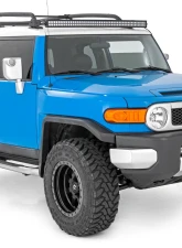Rough Country LED Light Windshield 50" Curved Dual Row Black Series w/White DRL Toyota FJ Cruiser 2WD 4WD 2007-2014                                     - 71203 - Image 5
