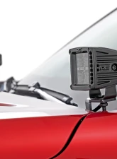 Rough Country LED Light Kit Ditch Mount 2" Black Pair White DRL Toyota Tacoma 24-25                                     - 72103 - Image 3