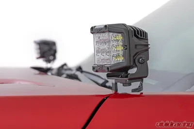 Rough Country LED Light Kit Ditch Mount 3" OSRAM Wide for 2024 Toyota Tacoma 2WD/4WD - 72105