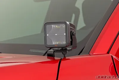 Rough Country LED Light Kit Ditch Mount Pair Spot for 2024 Toyota Tacoma 2" Spectrum - 72107