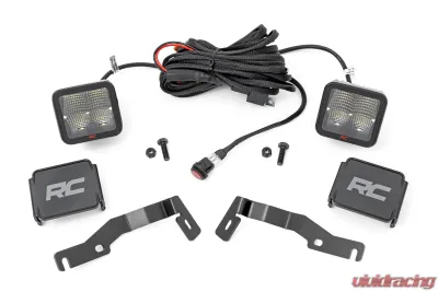 Rough Country LED Light Kit Ditch Mount Pair Spot for 2024 Toyota Tacoma 2" Spectrum - 72107