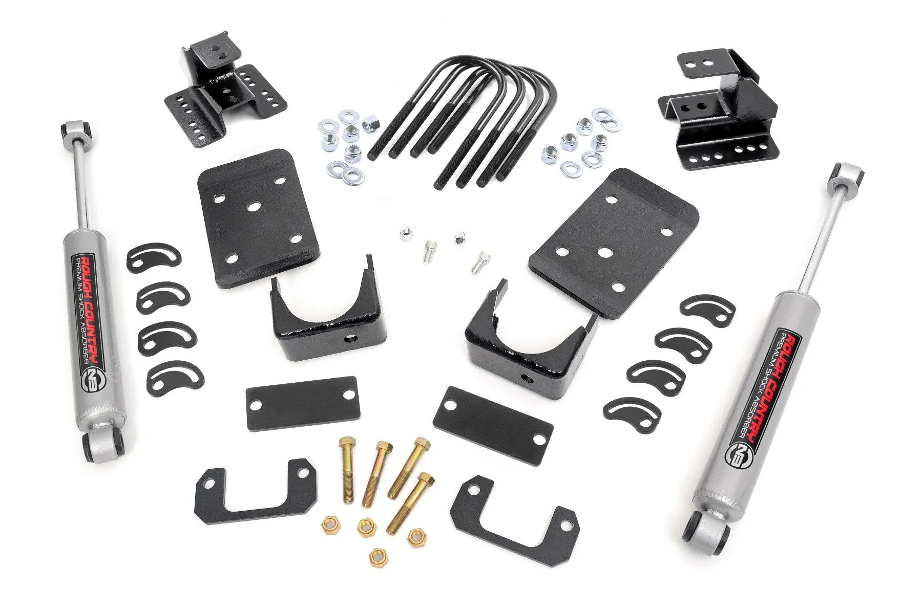 Rough Country Coil Spring Lowering Kit | Spring Shackle Lowering Kit - 72330